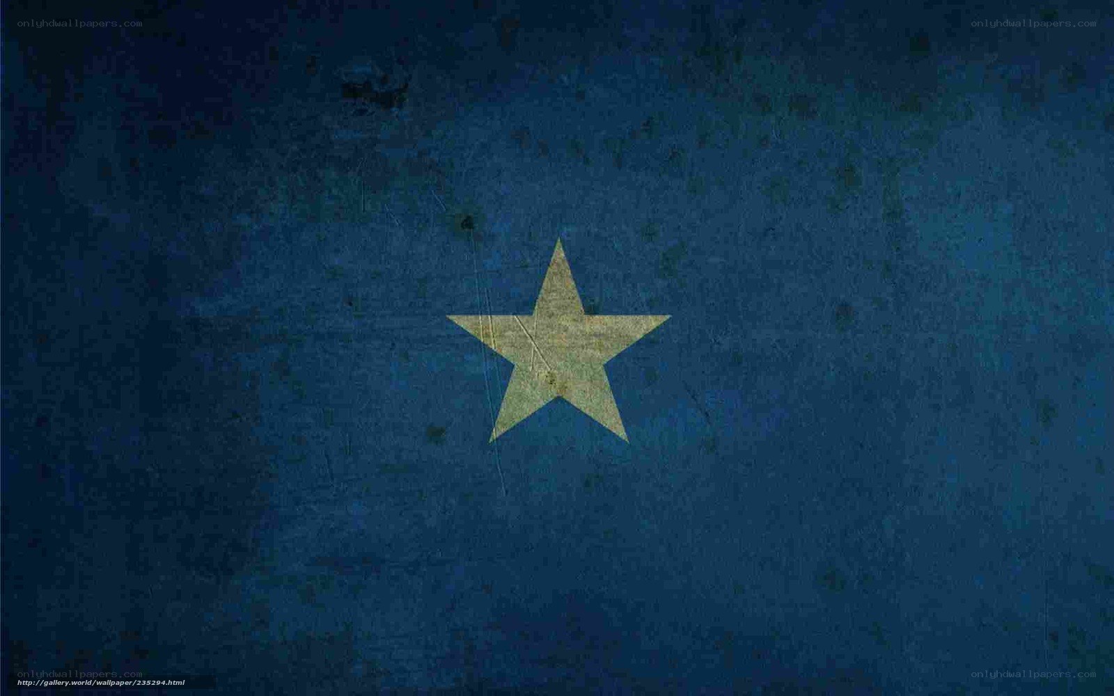 Somali flag with star