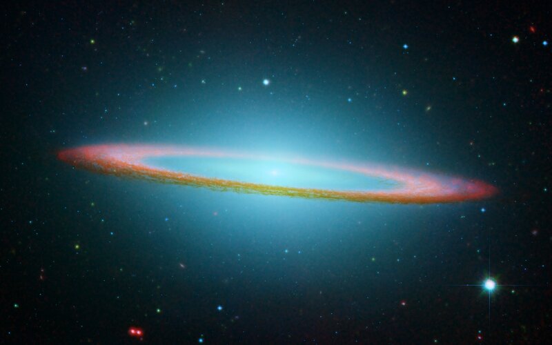 Sombrero Galaxy in space