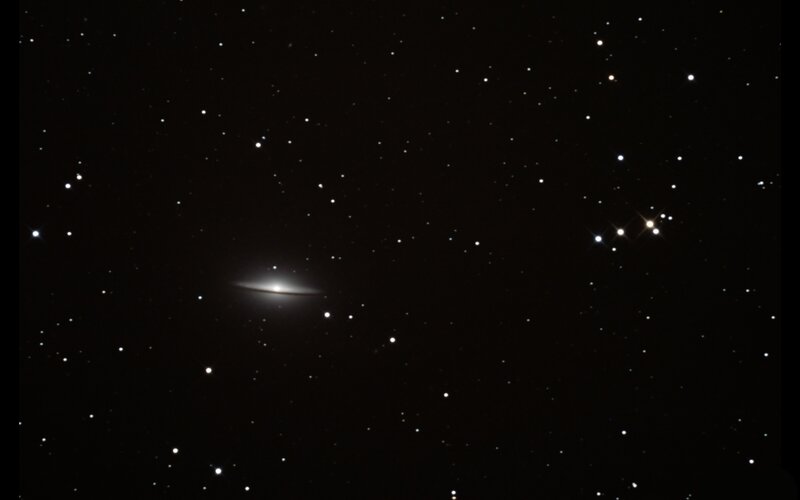 Sombrero Galaxy in starfield