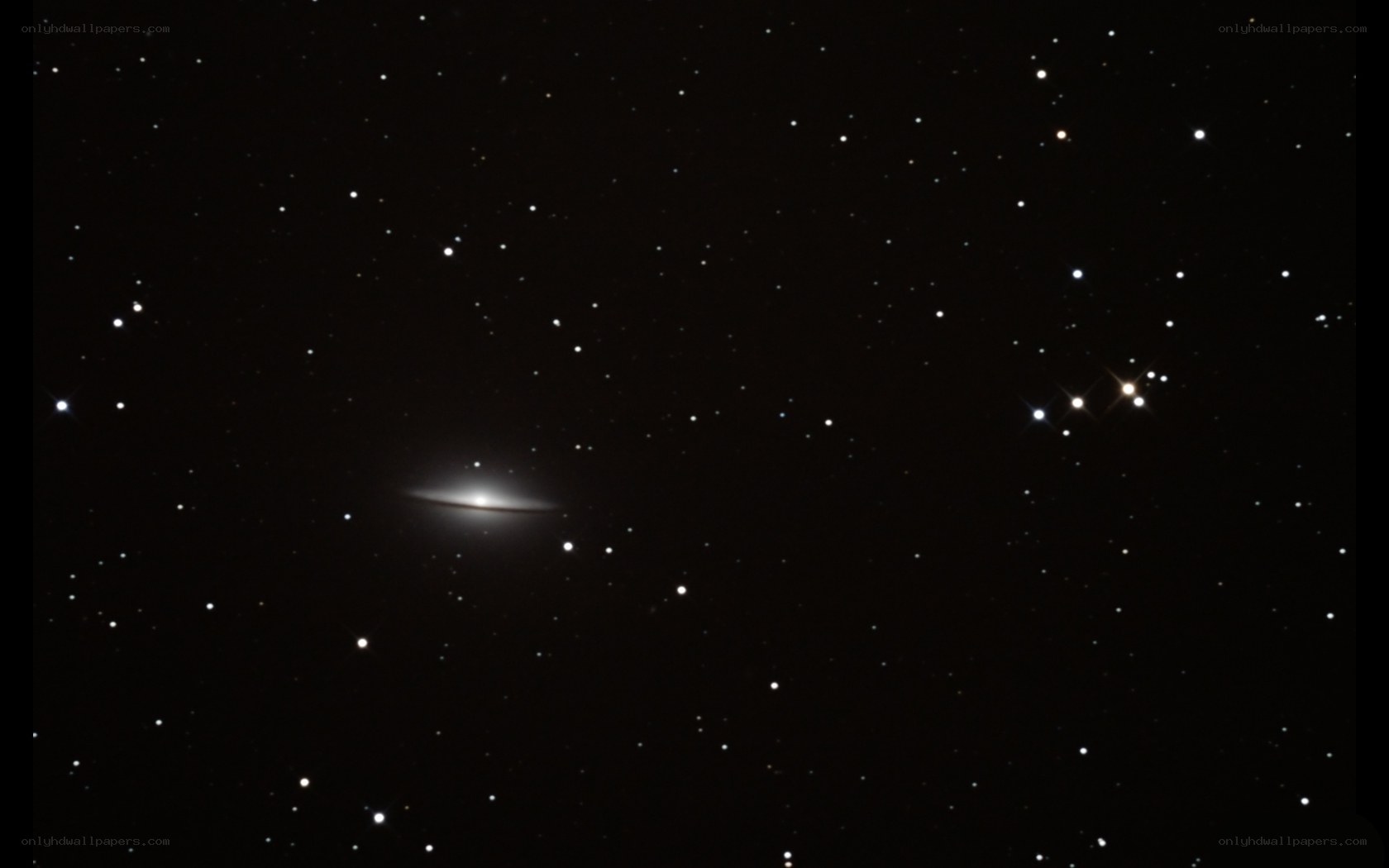 Sombrero Galaxy in starfield