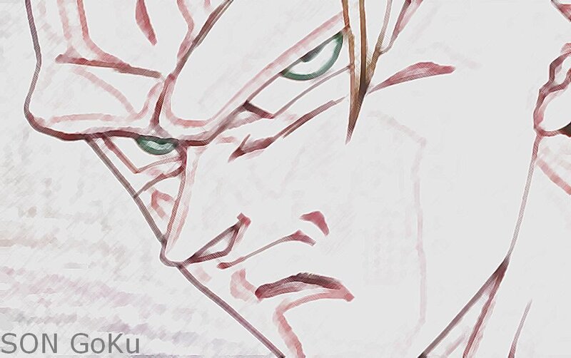 Son Goku close-up illustration