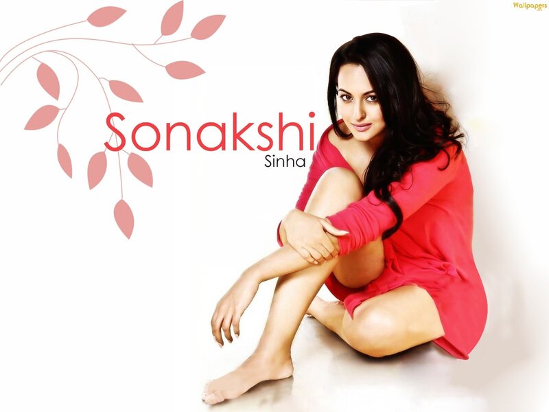 Sonakshi Sinha in red dress