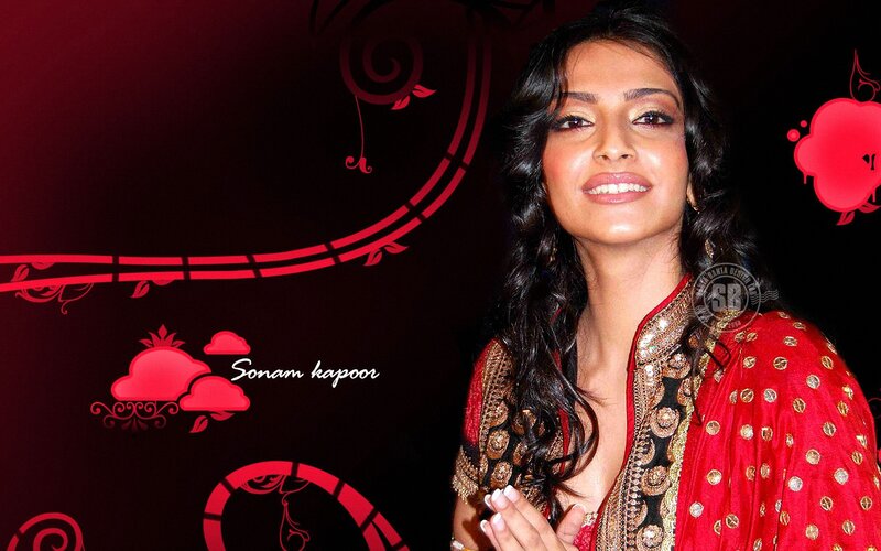 Sonam Kapoor in red outfit