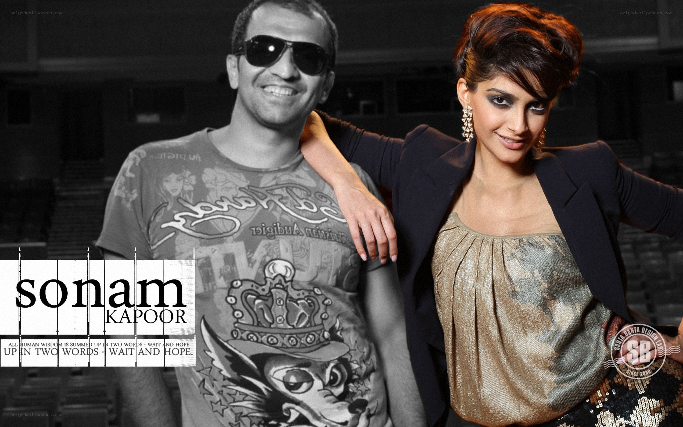 Sonam Kapoor with a man