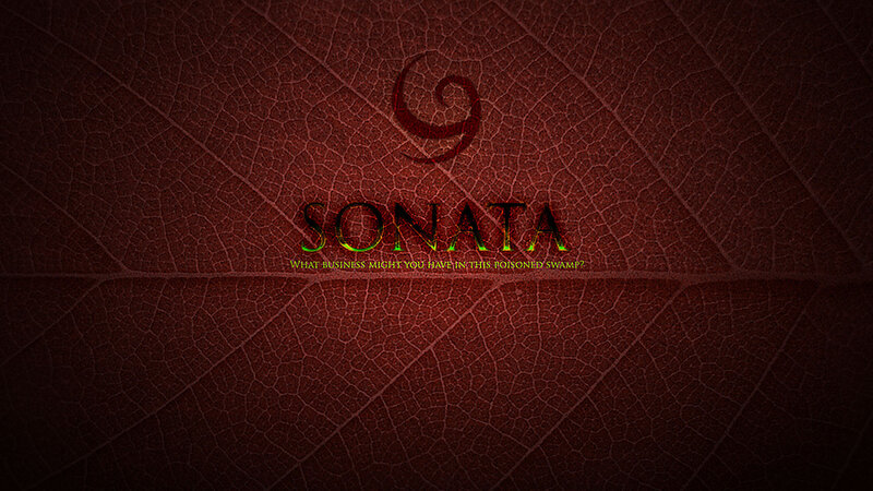 Sonata logo on leaf background