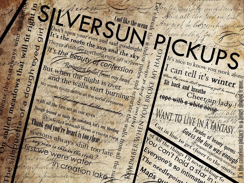 song lyrics collage