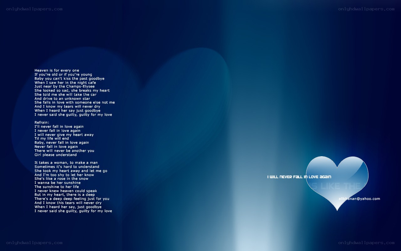 song lyrics with heart design