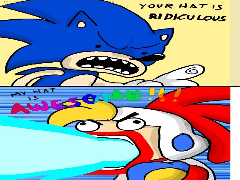 Sonic and a Character