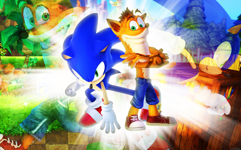 Sonic and Crash Bandicoot