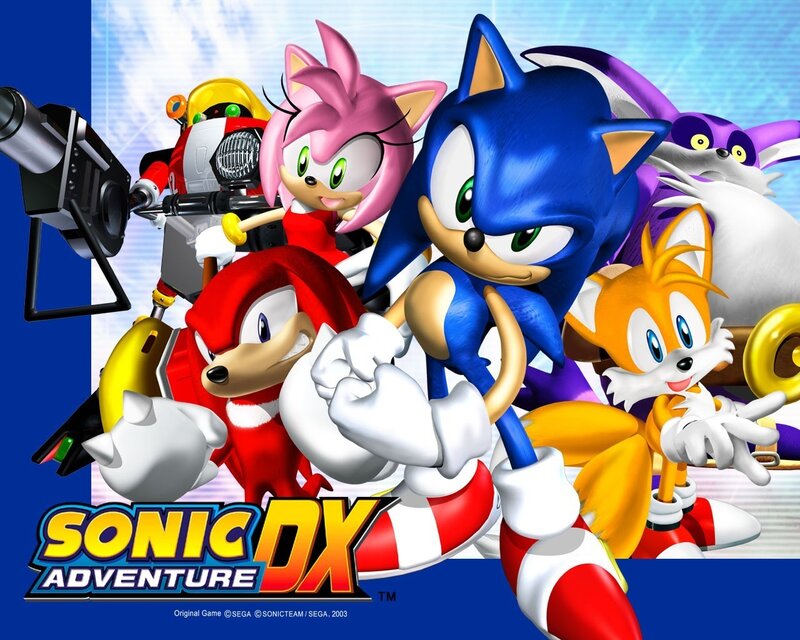 Sonic and Friends Group — Blue, Energetic, Digital Art, Tails, Knuckles, Amy Rose