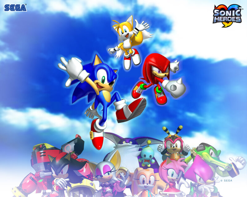 Sonic and Friends Group — Blue, Energetic, Digital Art
