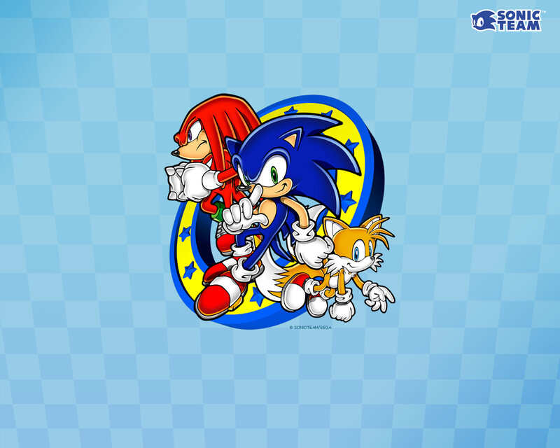 Sonic and Friends Group — Blue, Playful, Digital Art