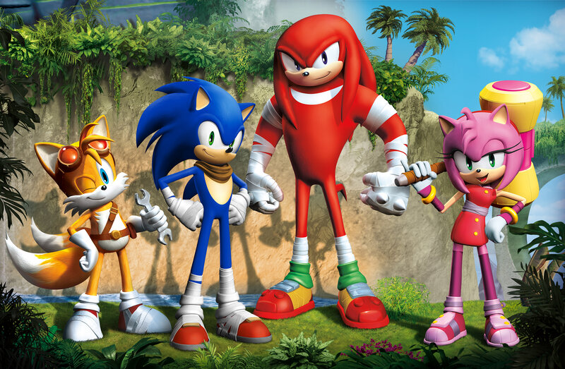 Sonic and Friends in Jungle — Blue