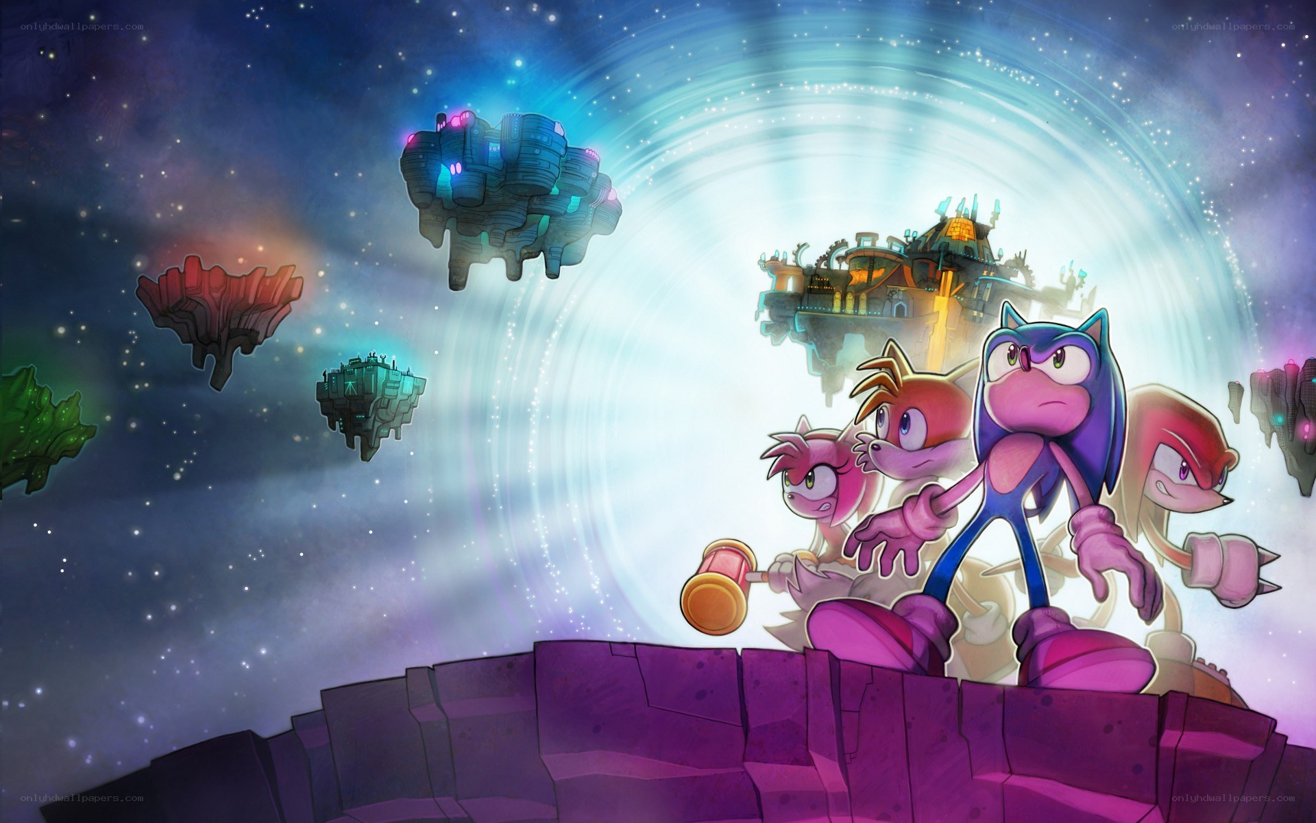 Sonic and friends in space