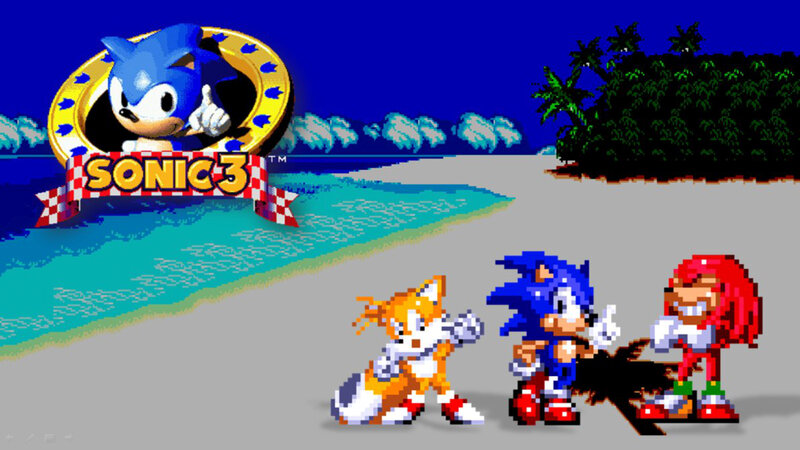 Sonic and Friends on Beach