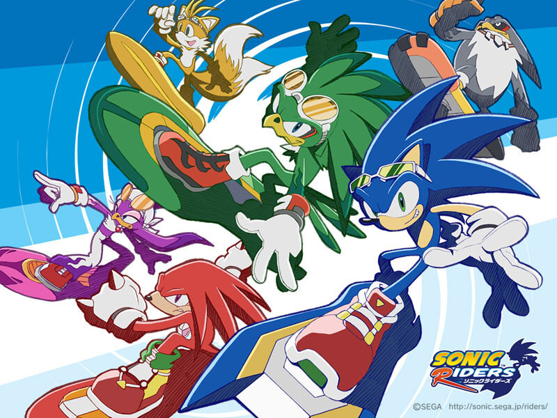 Sonic and Friends on Hoverboards — Blue
