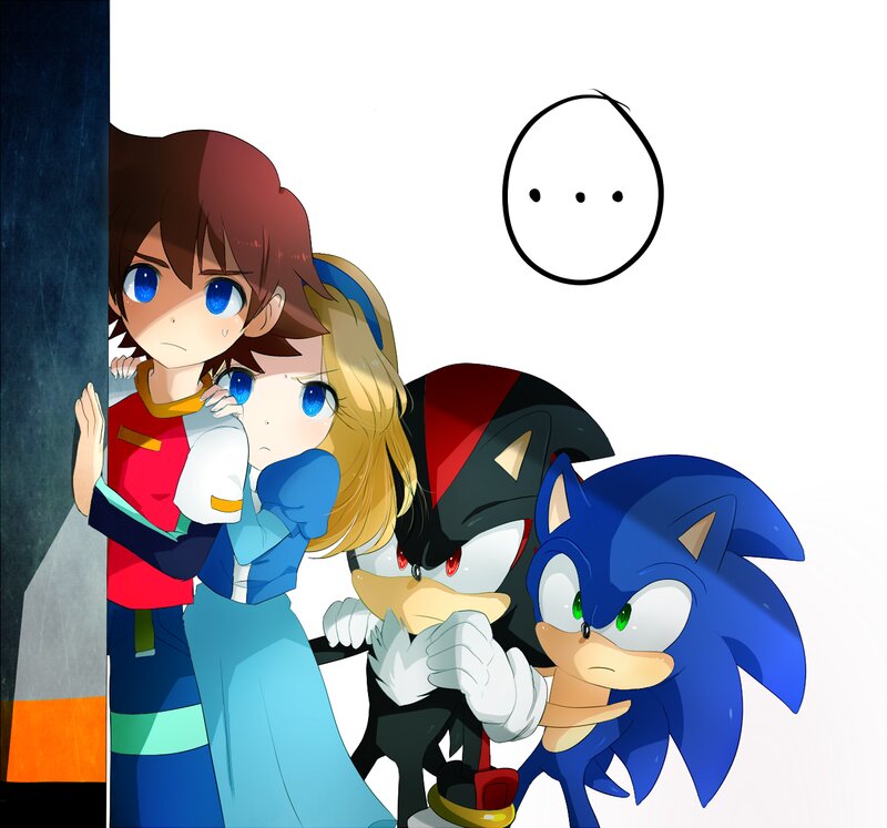 Sonic and Friends Peeking