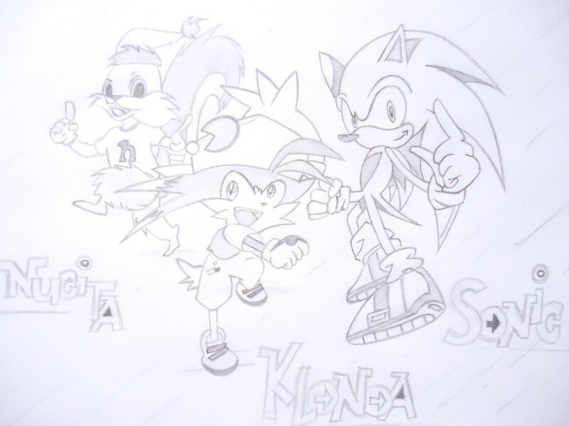 Sonic and friends sketch