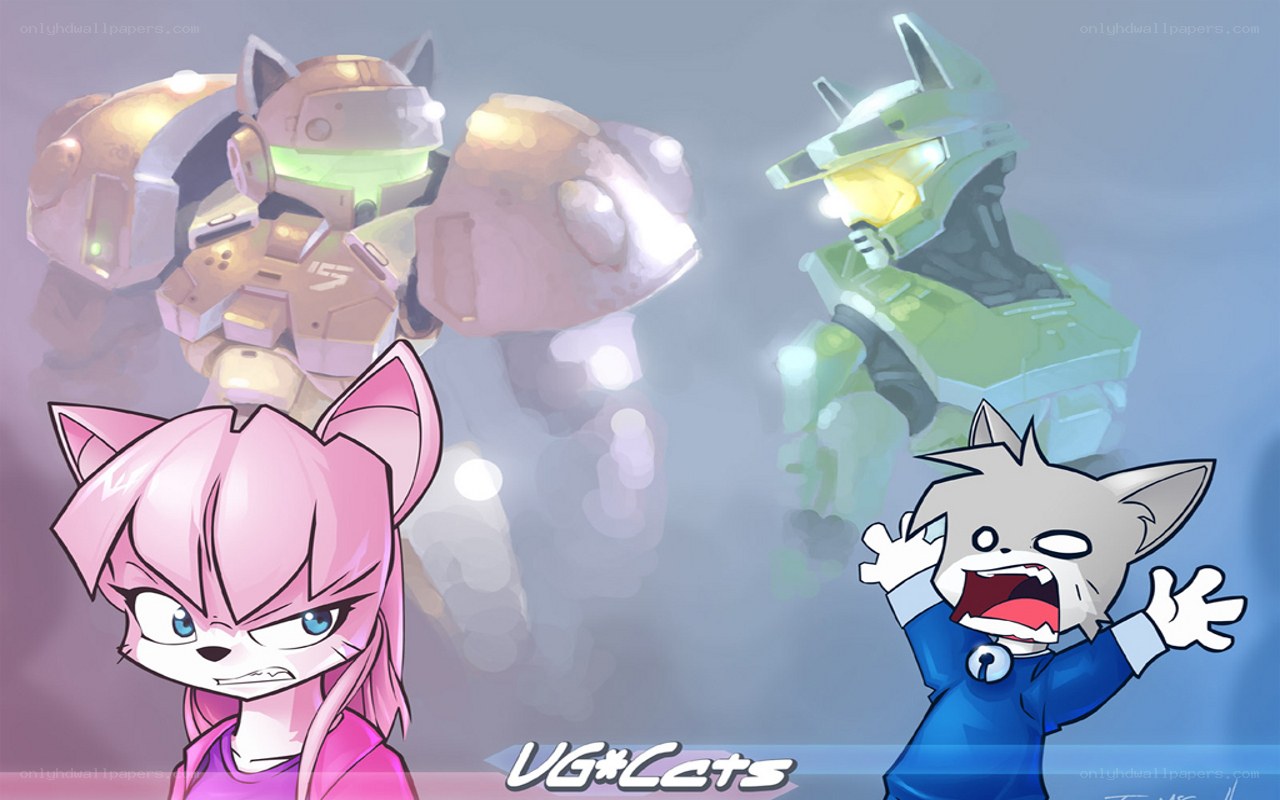 Sonic and Halo cats in armor