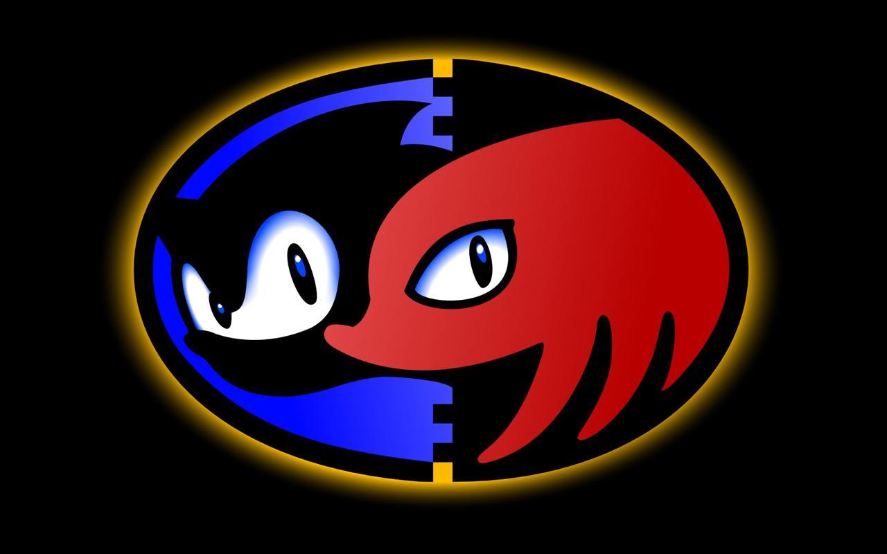 Sonic and Knuckles split logo