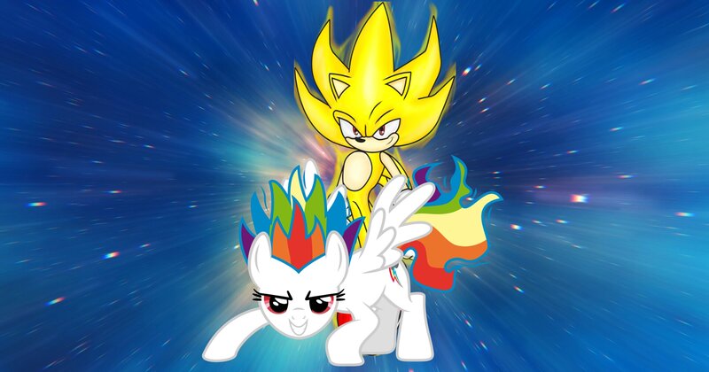 Sonic and Rainbow Dash