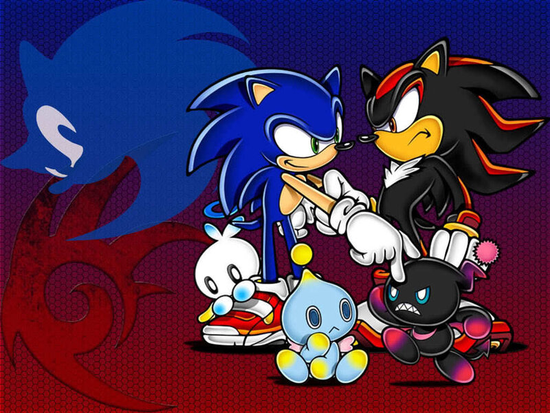 Sonic and Shadow Characters — Blue