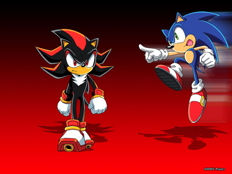 Sonic and Shadow Characters — Red