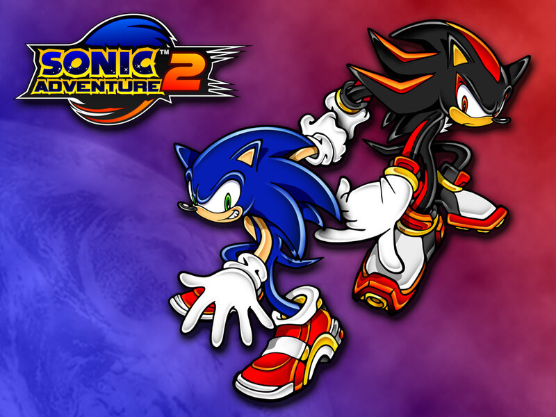 Sonic and Shadow in Sonic Adventure 2