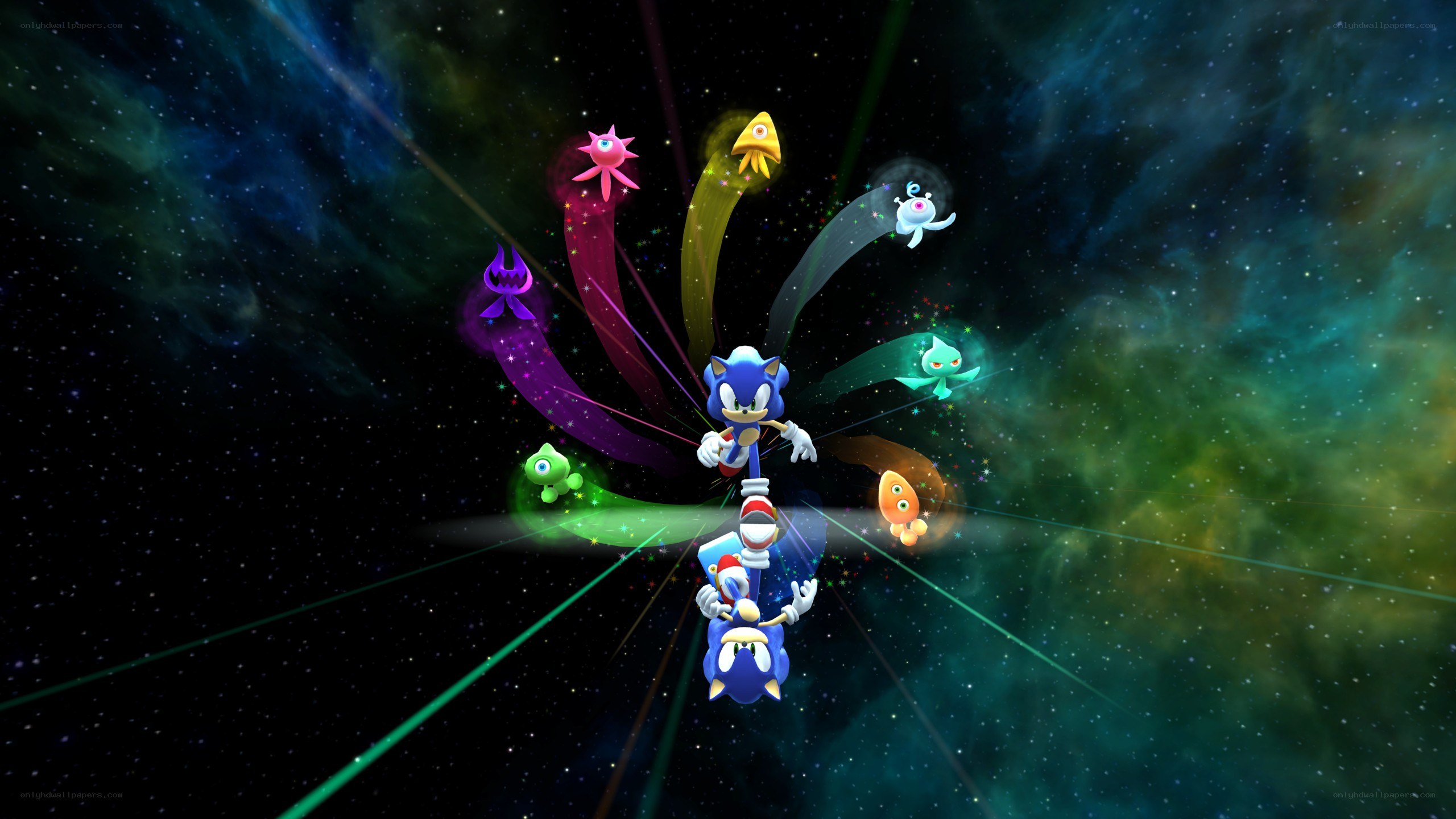 Sonic and the Chao in space