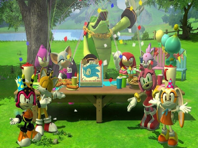 Sonic Characters at Party