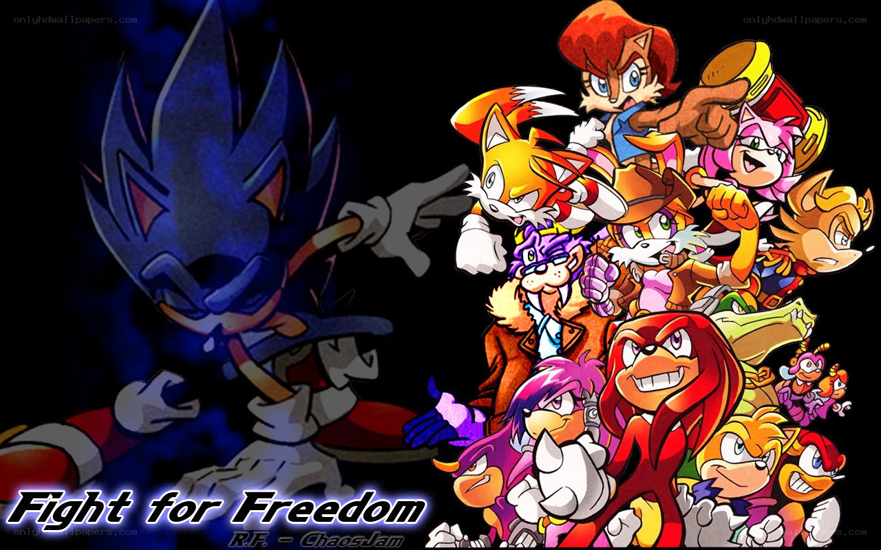 Sonic characters in battle