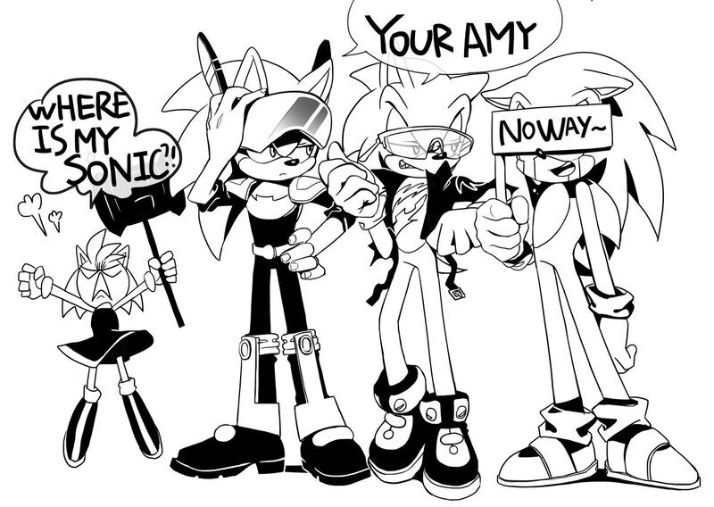 Sonic Characters Protesting