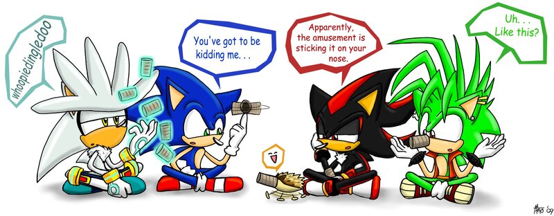 Sonic Characters Sitting