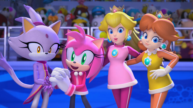 Sonic characters with princesses