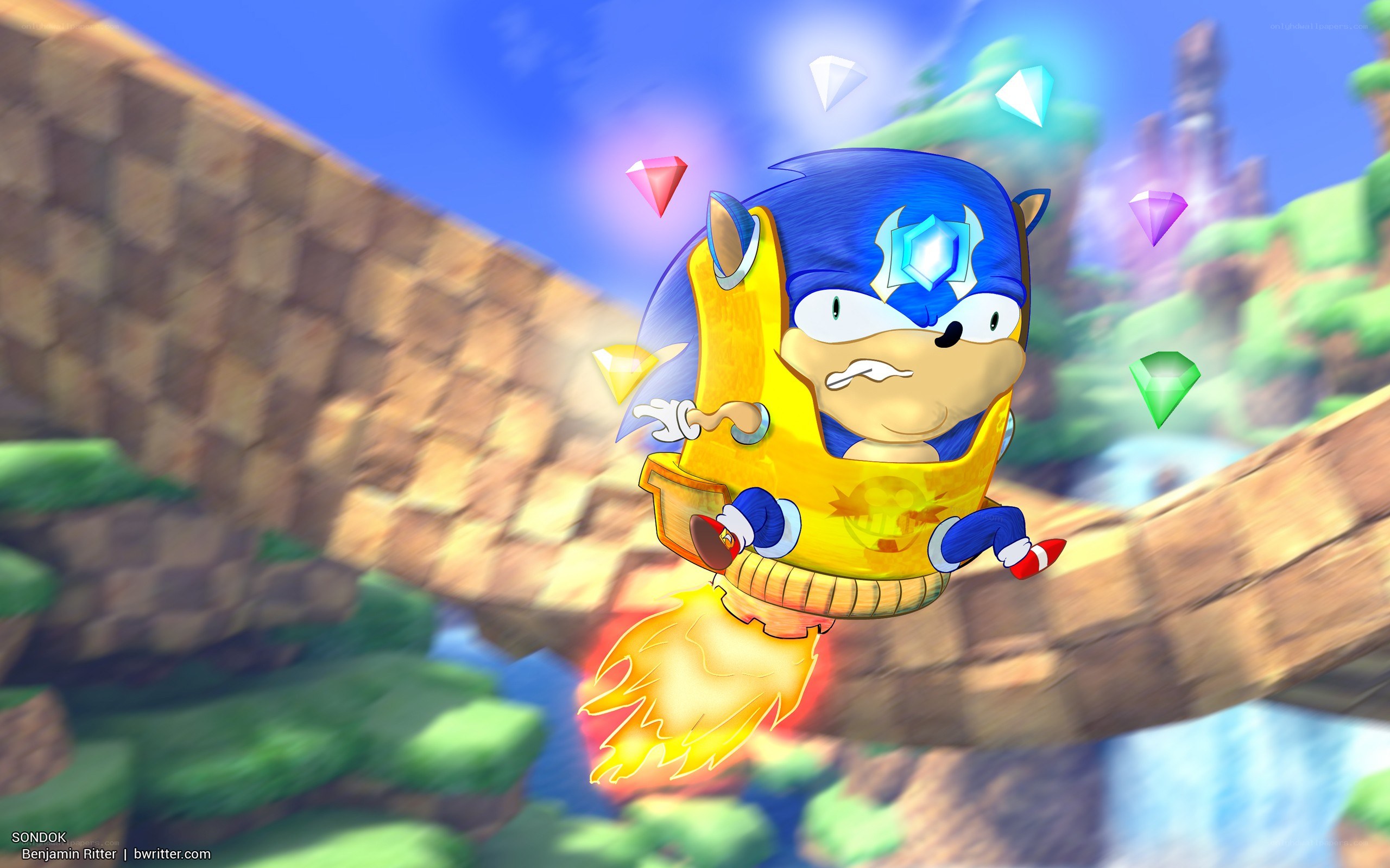Sonic in a jetpack