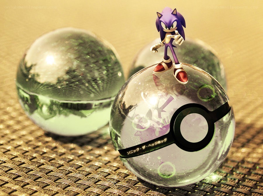 Sonic in a Poké Ball