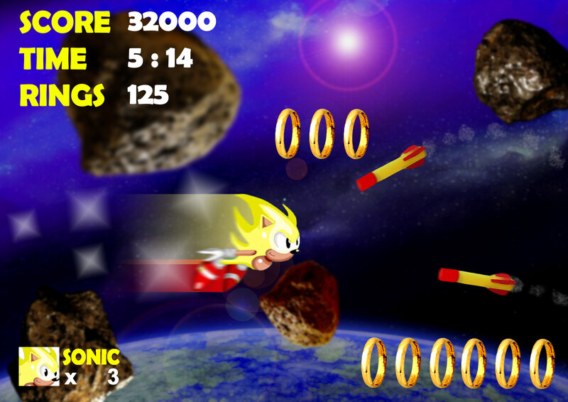 Sonic in space adventure