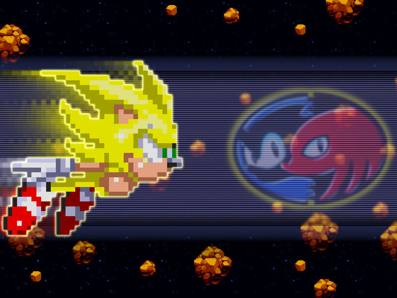 Sonic in space battle
