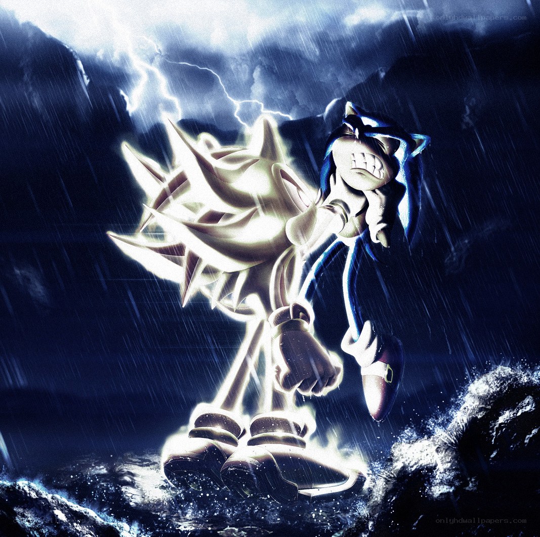 Sonic in stormy battle