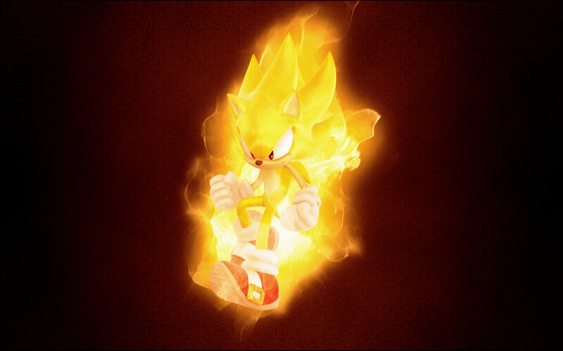 Sonic in Super form