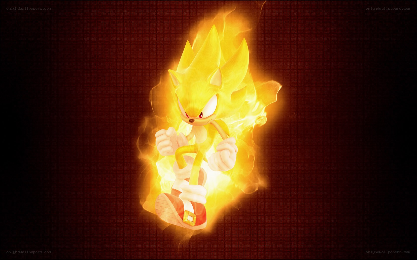 Sonic in Super form
