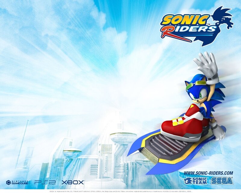 Sonic on a Hoverboard — Blue, Dynamic