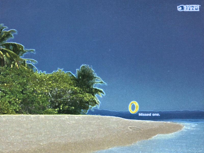 Sonic Team beach scene