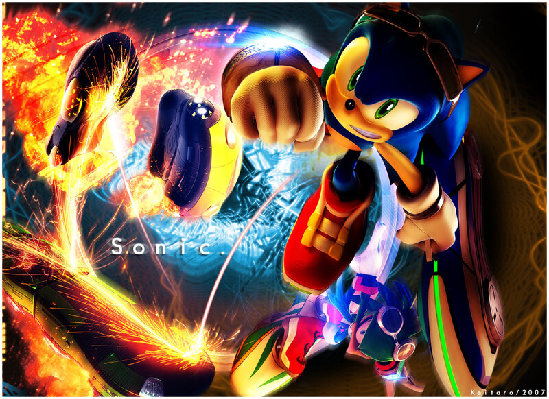 Sonic the Hedgehog action scene