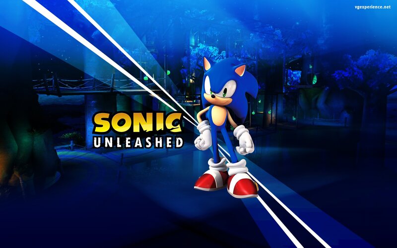 Sonic the Hedgehog — Blue, Dramatic, Night, Digital Art, Game Title