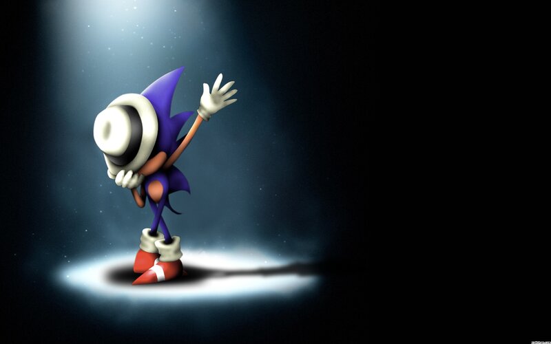 Sonic the Hedgehog — Blue, Dramatic, Night, Digital Art