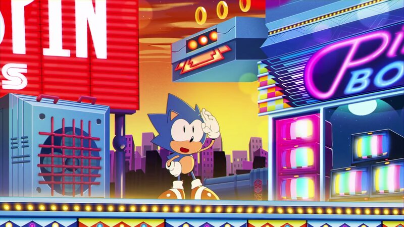 Sonic the Hedgehog — Blue, Vibrant, Sunset