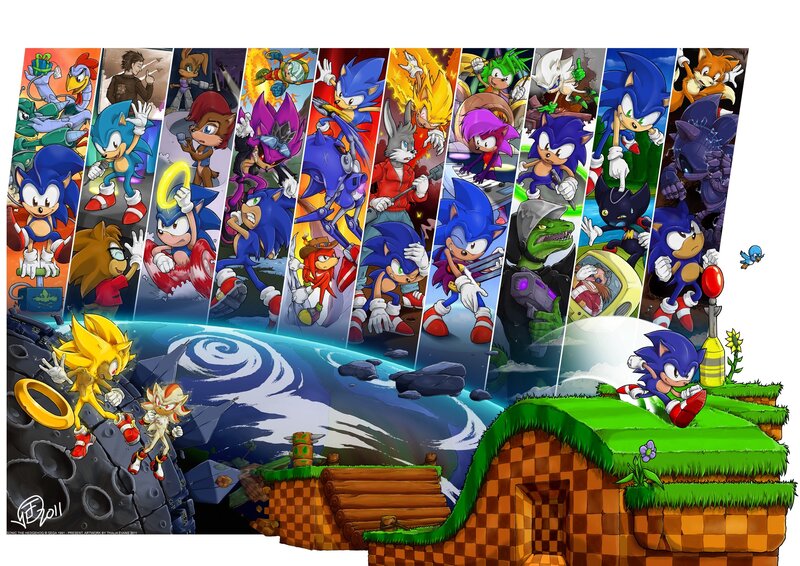 Sonic the Hedgehog Character — Blue, Dynamic
