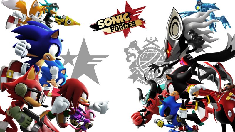 Sonic the Hedgehog Characters — Blue, Action-packed, Digital Art