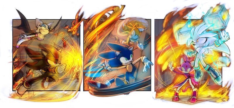 Sonic the Hedgehog Characters — Blue, Dramatic